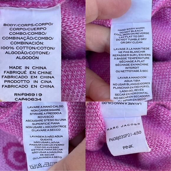 Marc Jacobs Pink Heaven By Marc Jacobs Scribblez Sweater XS - Picture 12 of 17